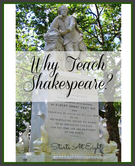 why teach shakespeare