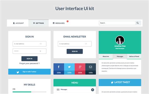 User Interface Template