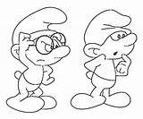 Clumsy Smurf Coloring Smurfs Pages Drawings Printable Library Clipart Comments sketch template
