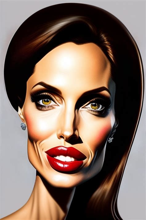 Lexica Caricature Of Angelina Jolie