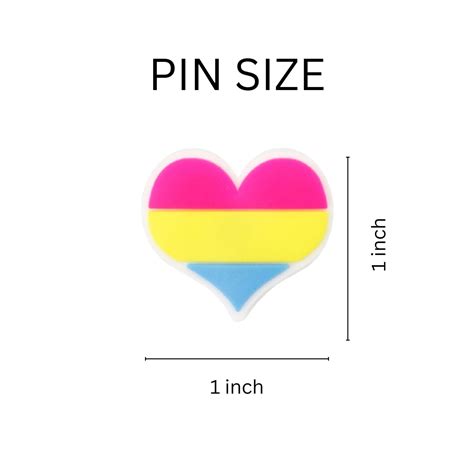 Pansexual Flag Heart Pins Lgbtq Gay Pride Jewelry In Bulk We Are Pride