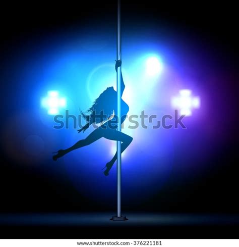 Vector Illustration Girl Dancing Striptease Stock Vector Royalty Free 376221181 Shutterstock