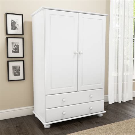 White armoires are right at home in modern nurseries or children's rooms. New Modern White Short Wardrobe Bedroom Furniture Range 2 ...