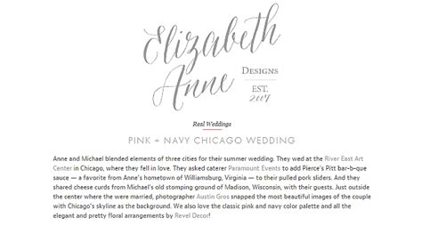Elizabeth Anne Designs Feature