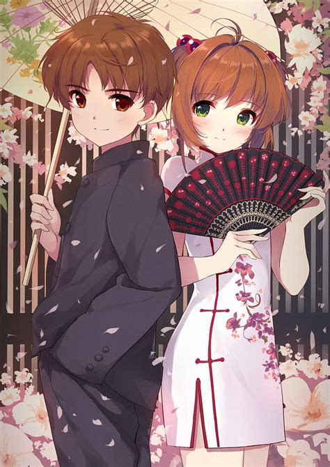 Kinomoto Sakura And Li Xiaolang Cardcaptor Sakura Drawn By Caidychen
