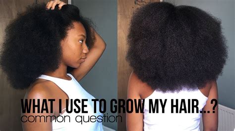 What I Use To Grow My Natural Hair Youtube