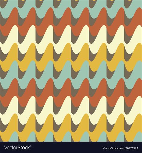 Seamless Retro 70s Pattern Royalty Free Vector Image