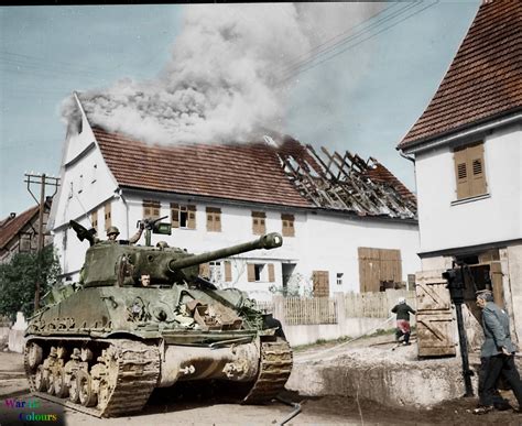 A M4a3e8 Sherman Hvss With 76mm Gun Of The 10th Armored Division