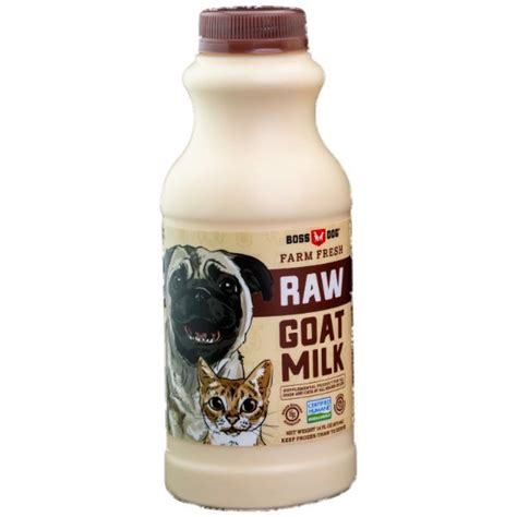 Boss Dog Frozen Raw Goat Milk 16 Oz Bottle Pets Plus