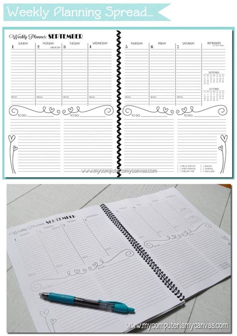 See more ideas about printables, brochure paper, canvas printables. My Computer is My Canvas: {NEW!} PRINTABLE PERSONAL PLANNER