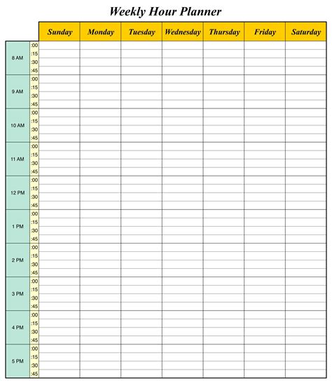 Best Images Of Printable Daily Hourly Calendar Template Conference