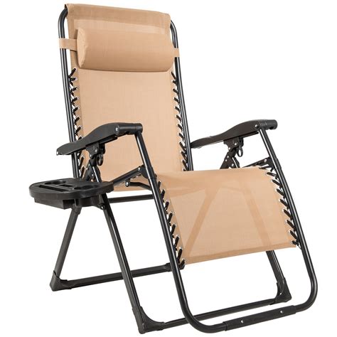 Ezcheer zero gravity chair oversize 420 lbs weight capacity patio lounge chair folding beach chair with cup holder. 2 PCS Zero Gravity Chair Oversize Lounger Patio Outdoor ...