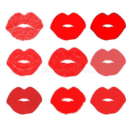 Kissing Lips Various Textures Royalty Free Stock Photos Image 11449998