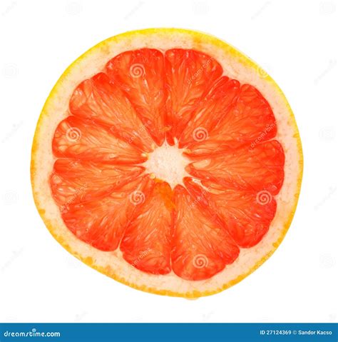 Slice Of Grapefruit Stock Image Image Of Slice Citrus 27124369