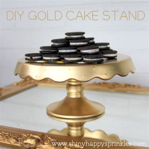 Diy Gold Cake Stand Riah Party Gold Cake Stand Gold Diy Gold Cake