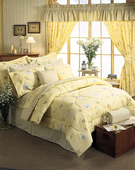 You don't have to buy a comforter separately and try to match it with your existing bedding. Karin Maki Full Size Laura Comforter Set - Yellow Bedding ...