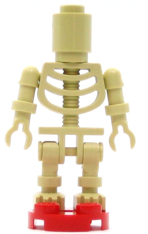 Lego Other Minifigure Skeleton With Round Brick Head