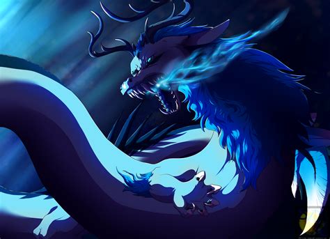 Attack Of The Blue Dragon By Silver Moonwolf On Deviantart