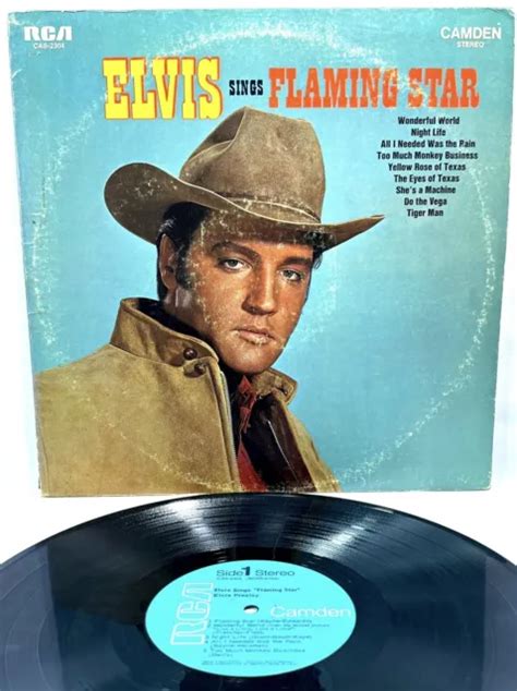Elvis Presley Elvis Sings Flaming Star 1975 Rca Camden Cas 2304
