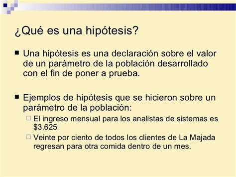 Pruebas De Hipótesis Para Una Muestra