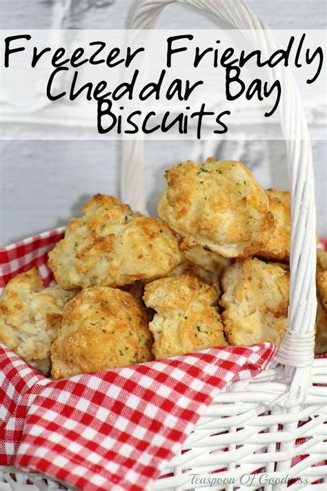 Freezer Friendly Cheddar Bay Biscuits Recipe Food Recipes Cheddar