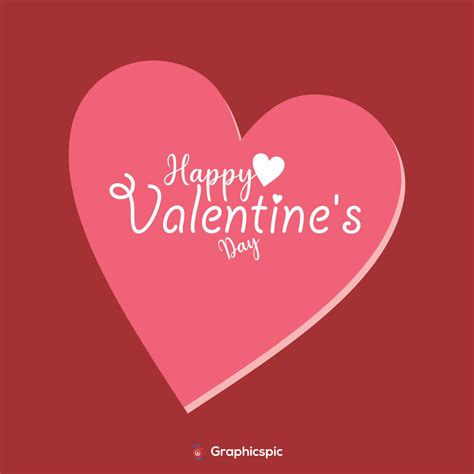 Vector Illustration For Happy Valentines Day February 14 With Heart