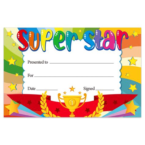 Star Student Award Printable