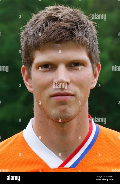 Forward Klaas Jan Huntelaar Of The Dutch Soccer Team Poses During A