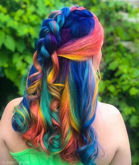 Multi Color Pulpriot Hair Color Hair Styles Curly Hair Styles