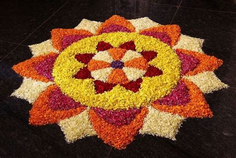 Top 10 Eye Catching Flower Rangoli Designs For Diwali