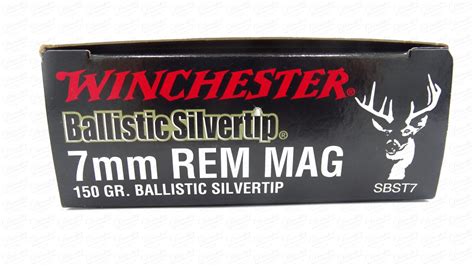 Winchester 7mm Rem Mag Ballistic Silvertip 150gr Decoster Hunting