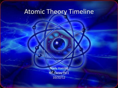 Ppt Atomic Theory Timeline Powerpoint Presentation Free Download