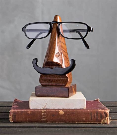 Handmade Wooden Funny Mustache Glasses Eyeglasses Holder Stand Etsy