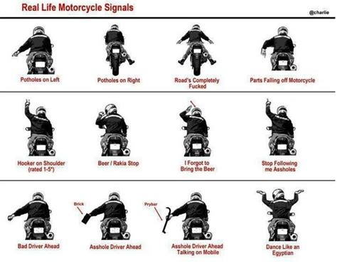 Motorcycle Signals Real Life Motorcycle Biker Quotes