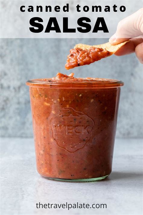 The Best Canned Tomato Salsa Salsa With Canned Tomatoes Easy