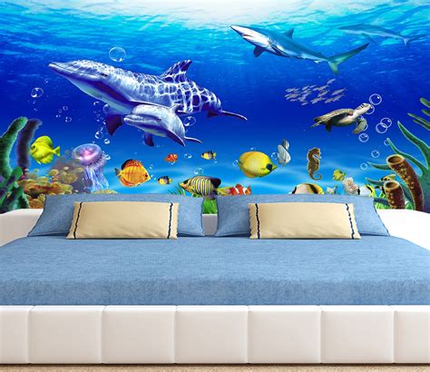 3d Underwater World 035 Wall Murals Aj Wallpaper