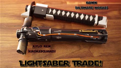 lightsaber trade unboxing the most accurate kylo ren and ronin lightsabers youtube