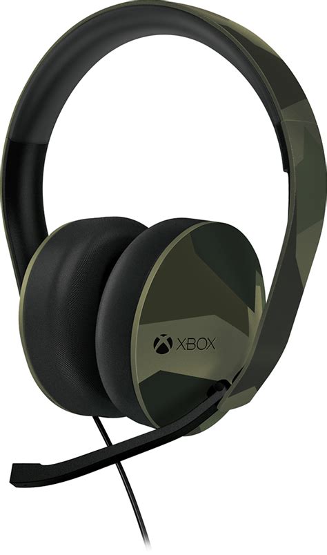 Best Buy Microsoft Xbox One Armed Forces Stereo Headset Black 5f4 00001