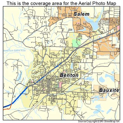 Aerial Photography Map Of Benton Ar Arkansas