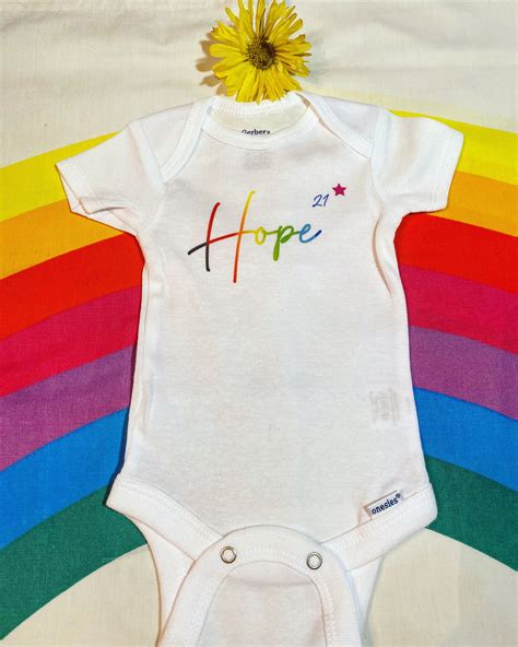 Rainbow Baby Onesies Bodysuits Hope Onesies Preemie Etsy