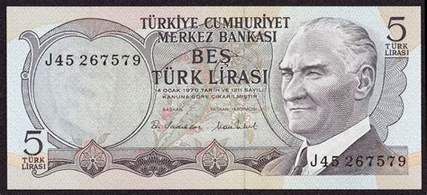 Turkey Lirasi Banknote World Banknotes Coins Pictures Old