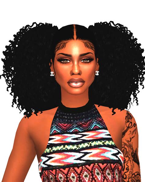 Pontytail Sims 4 Cc Hair Black Girl