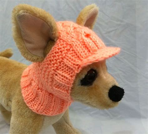 Pet Clothes Apparel Outfit Handmade Knit Hoody Snow Hat For Small Dog