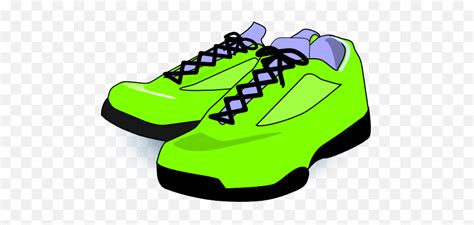 Sneaker Tennis Shoes Clipart Black And Green Shoes Clipart Emoji
