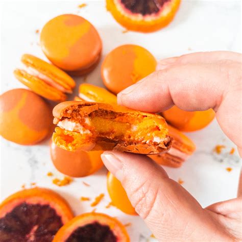 Blood Orange Macarons ⋆ Mandy Macc Bakes