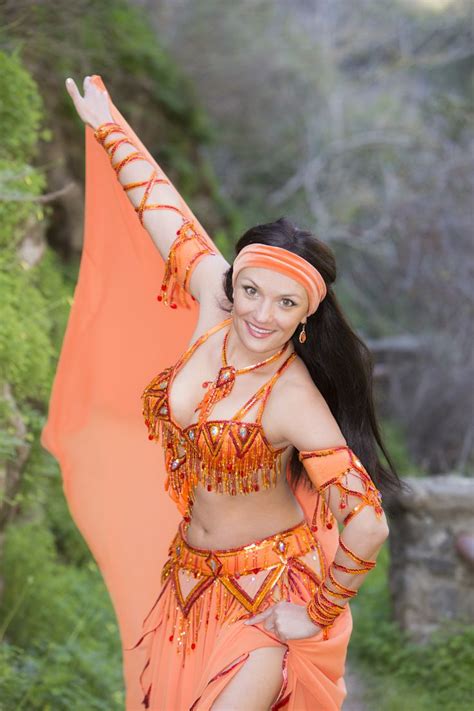 Orange Professional Belly Dance Costume By Bella Katia Bellydance Bay Area Belly Dancer Belly