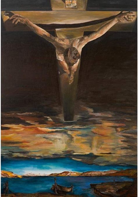 Pôster De Arte Religiosa Surrealista Salvador Dali Cristo De São João