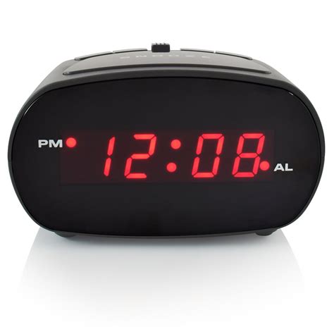 Mainstays Bright Red Led Easy To Use Alarm Clock 422w X 241d X 245h