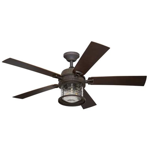 Add an instant upgrade to your home's look and improve air circulation by installing a ceiling fan. Allen + roth Stonecroft 52-in Rust LED Indoor/Outdoor ...