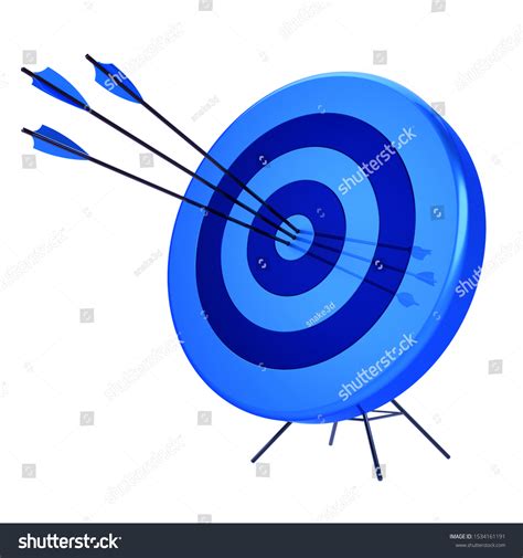 Arrows Target Precision Hit Bullseye Bullseye Stock Illustration